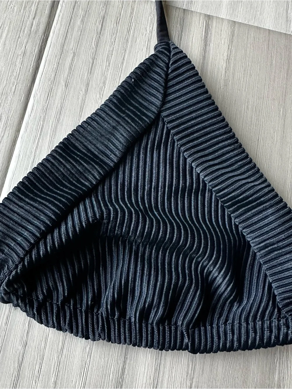 Frankie’s Bikinis Ribbed Triangle Top